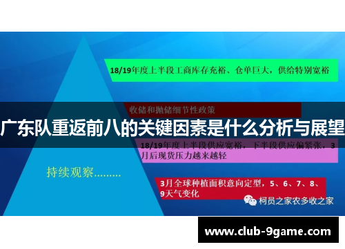 广东队重返前八的关键因素是什么分析与展望 广东队重返前八的关键因素是什么分析与展望